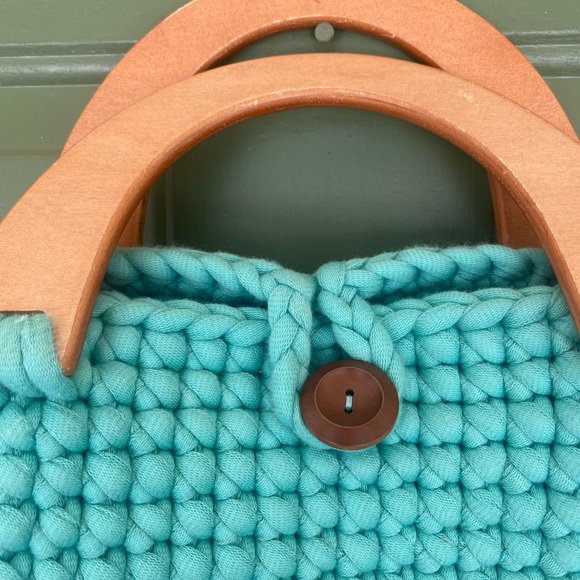 Vintage Crochet Handbag Summer handbag - Picture 2 of 9